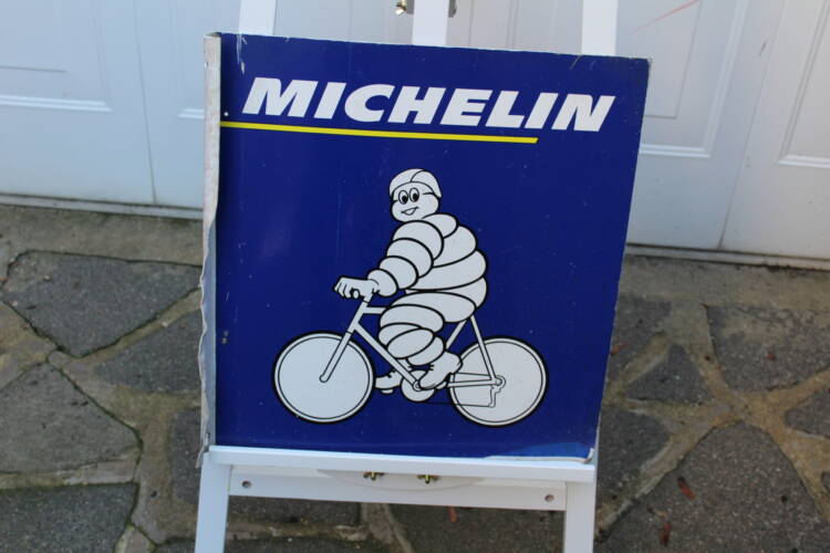 MICHELIN DOUBLE SIDED METAL SIGN