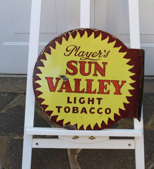 PLAYERS SUN VALLEY TOBACCO Sign