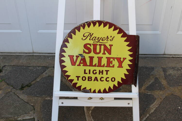 PLAYERS SUN VALLEY TOBACCO Sign