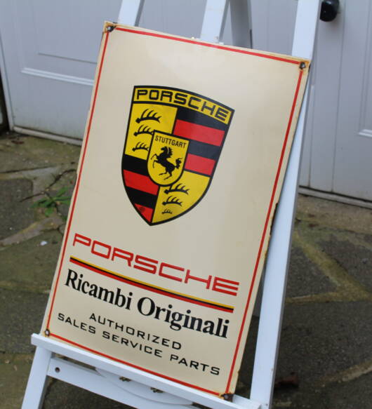 PORSCHE RICAMBI ORIGINALI Enamel Sign
