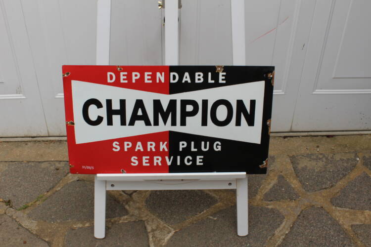 CHAMPION SPARK PLUG Sign
