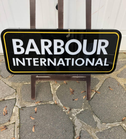 BARBOUR INTERNATIONAL Sign