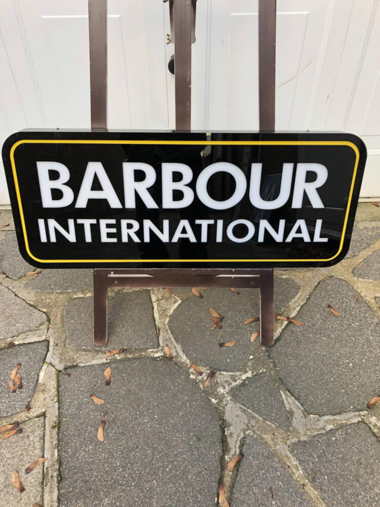 BARBOUR INTERNATIONAL Sign