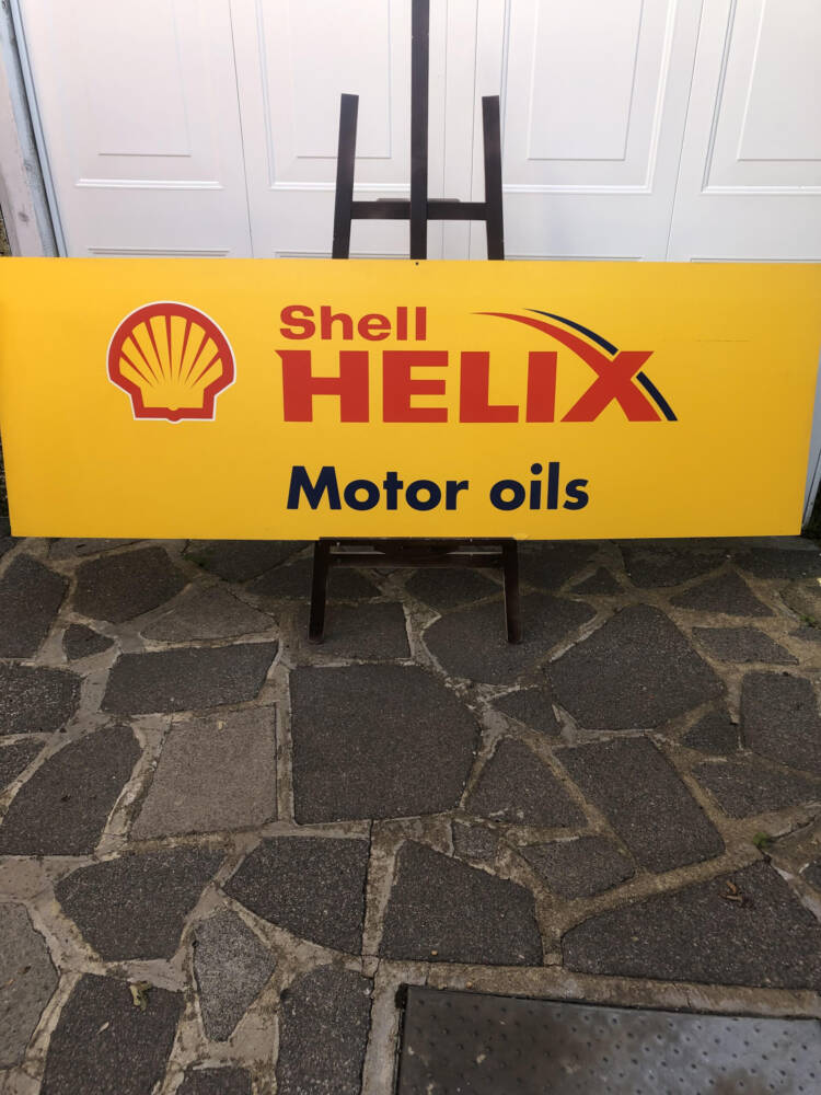 SHELL HELIX MOTOR OILS SIGN