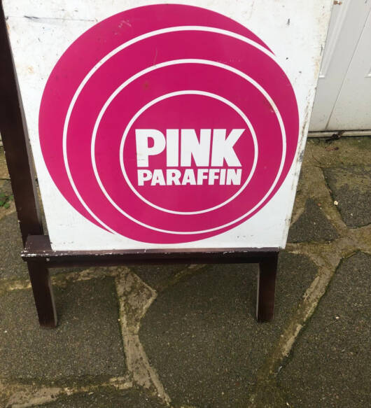 PINK PARAFFIN Sign