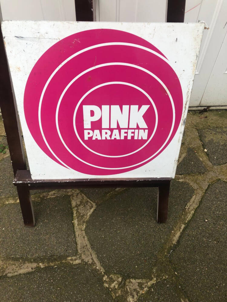 PINK PARAFFIN Sign