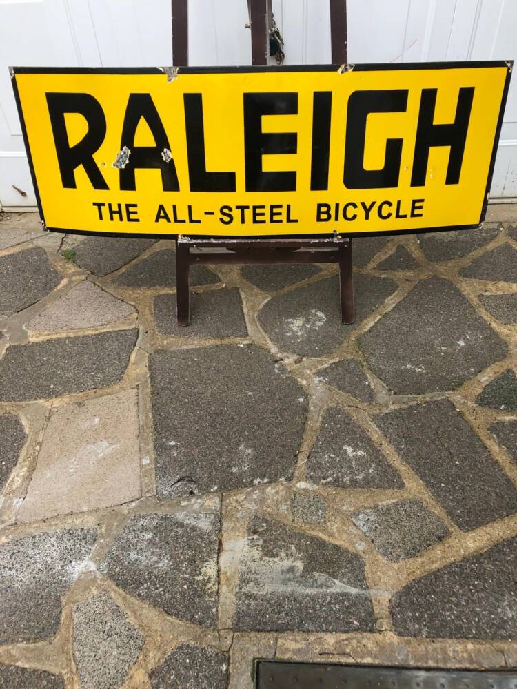 RALEIGH The All Steel Bicycle Sign