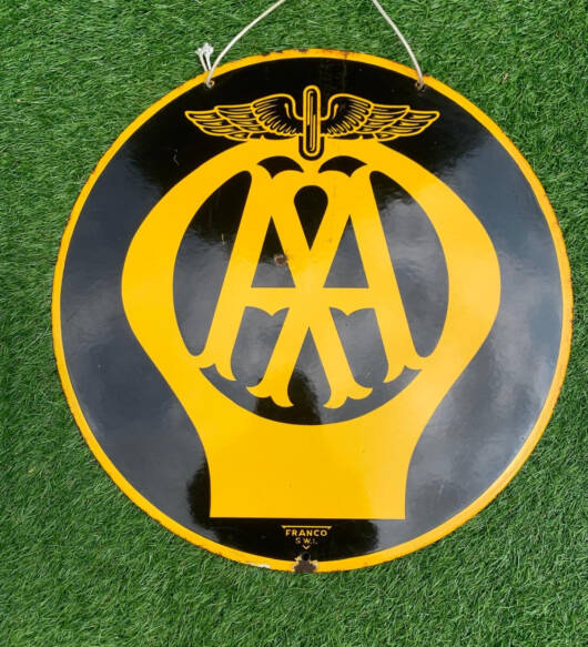 AA Enamel Sign