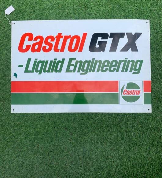 CASTROL GTX aluminium sign