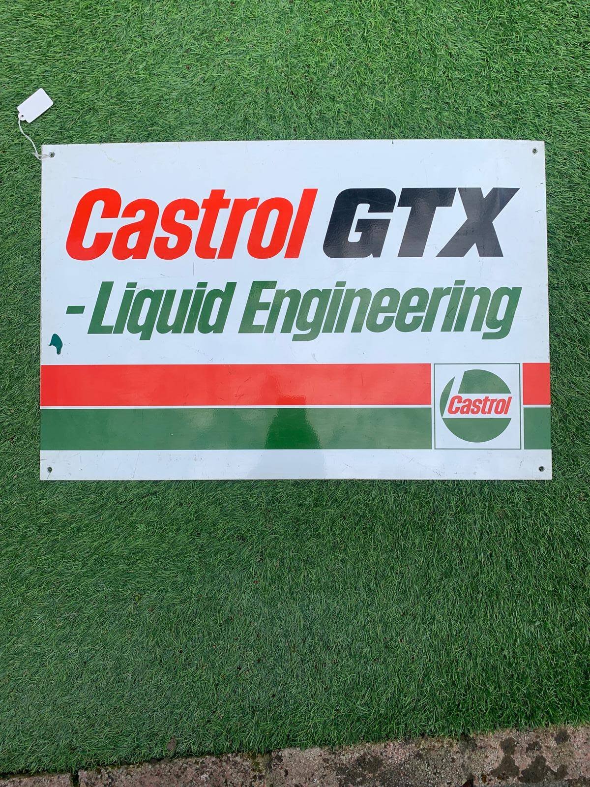 CASTROL GTX aluminium sign